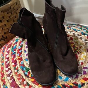 Arche Chocolate Brown Leather Ankle Boots